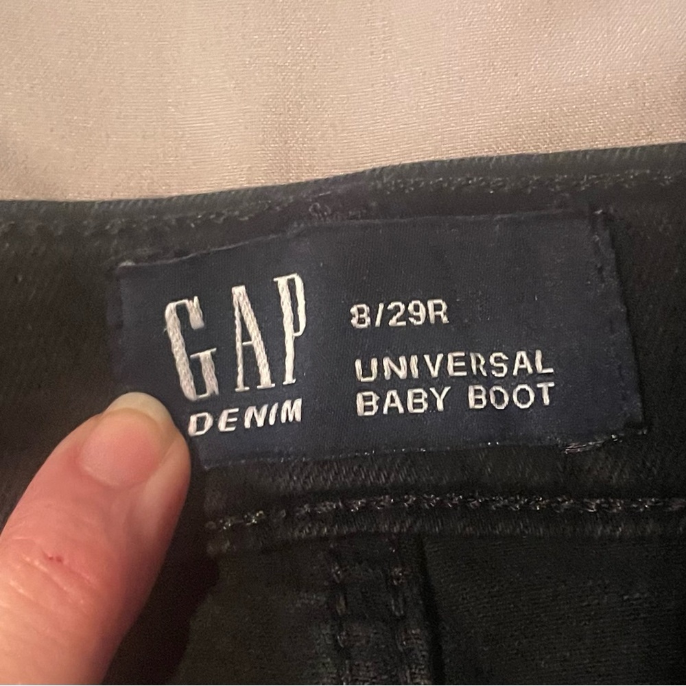 GAP Universal Baby Bootcut Jeans. Black. 8/29R